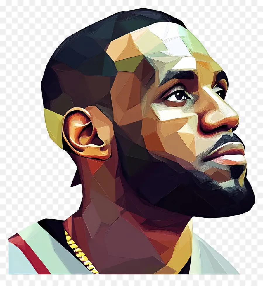 Lebron James，Ilustración De Retrato PNG