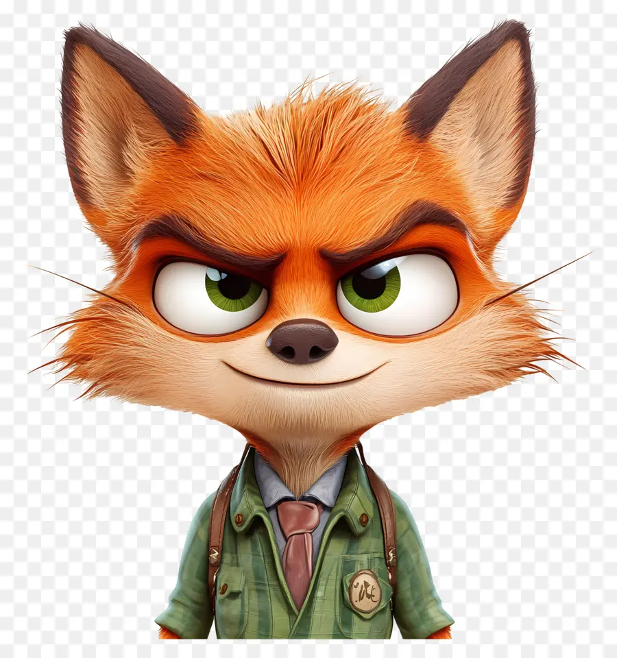 Nick Wilde，Zorro En Traje PNG