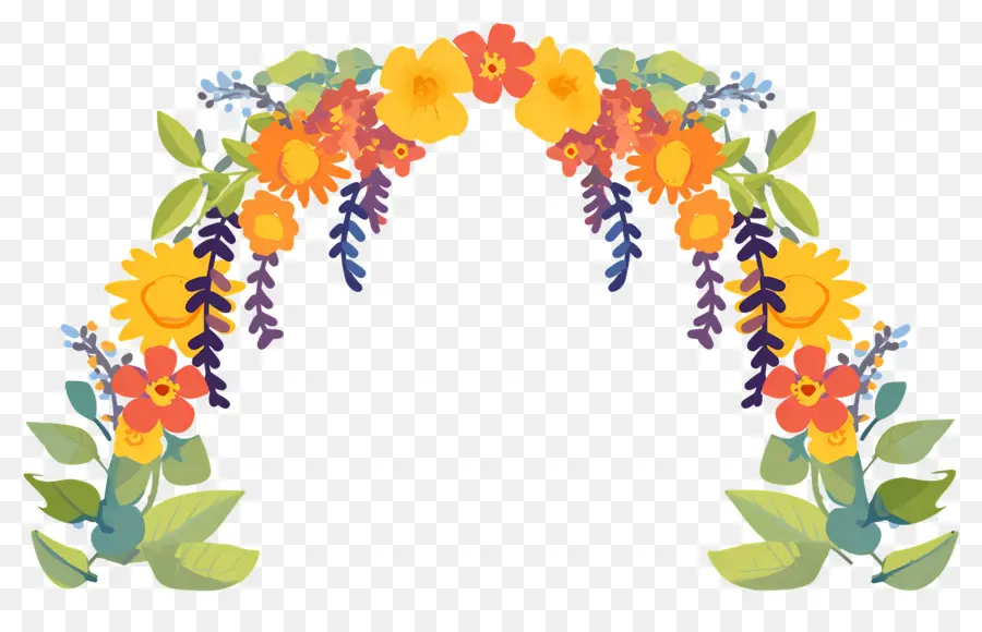 Arco De Guirnalda，Arco Floral PNG