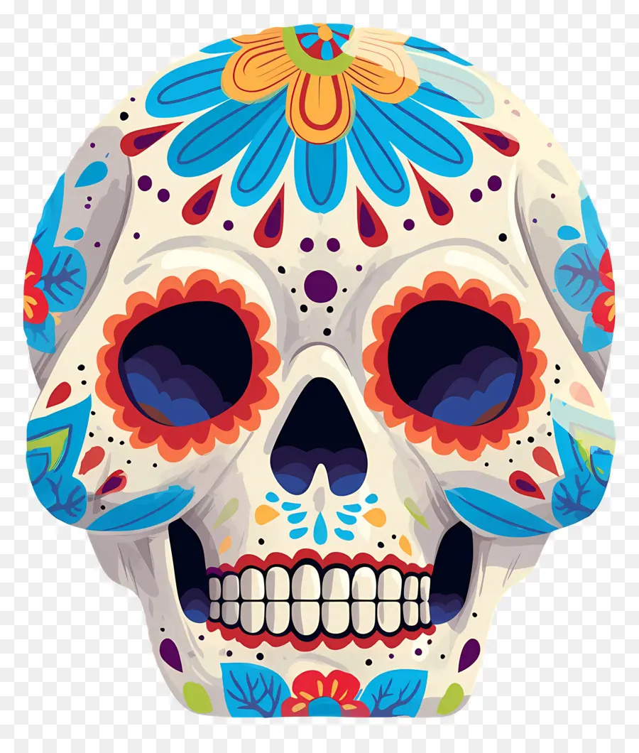 Calavera Mexicana，Calavera Decorada PNG