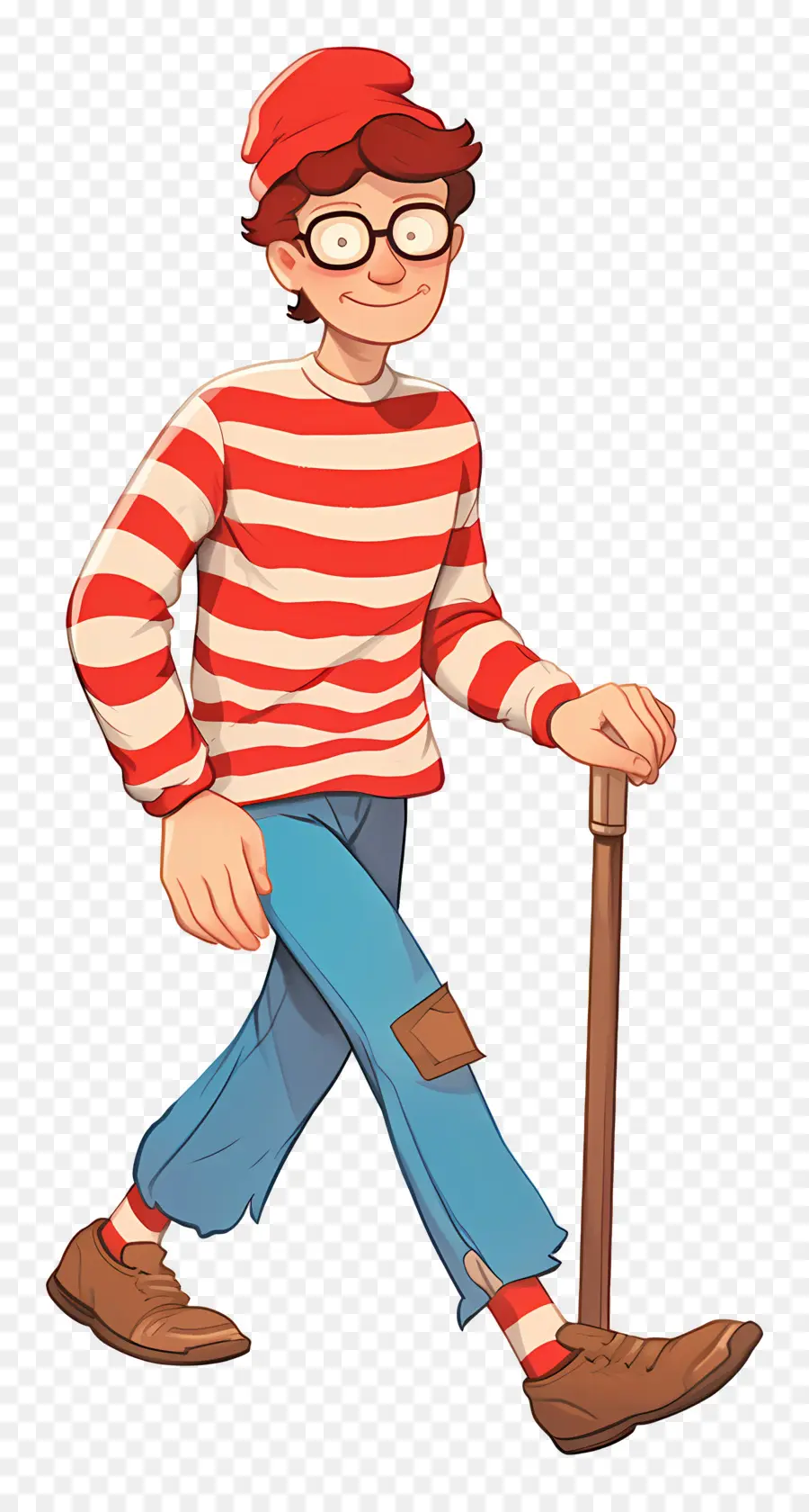 Waldo，Personaje De Camisa A Rayas PNG