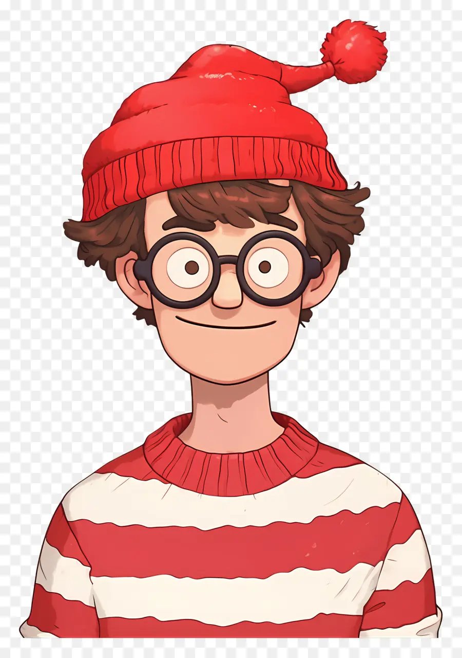 Waldo，Personaje De Camisa A Rayas PNG