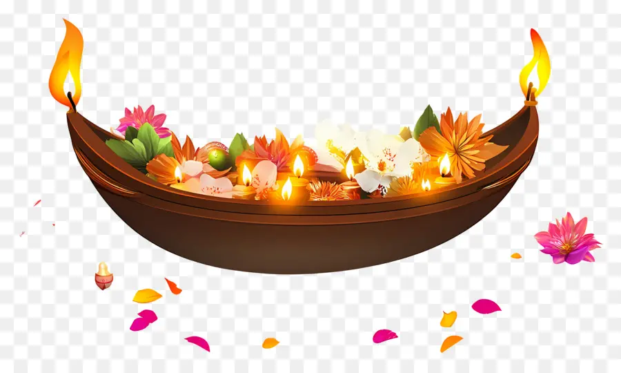 Karthika Purnima，Barco Decorativo PNG