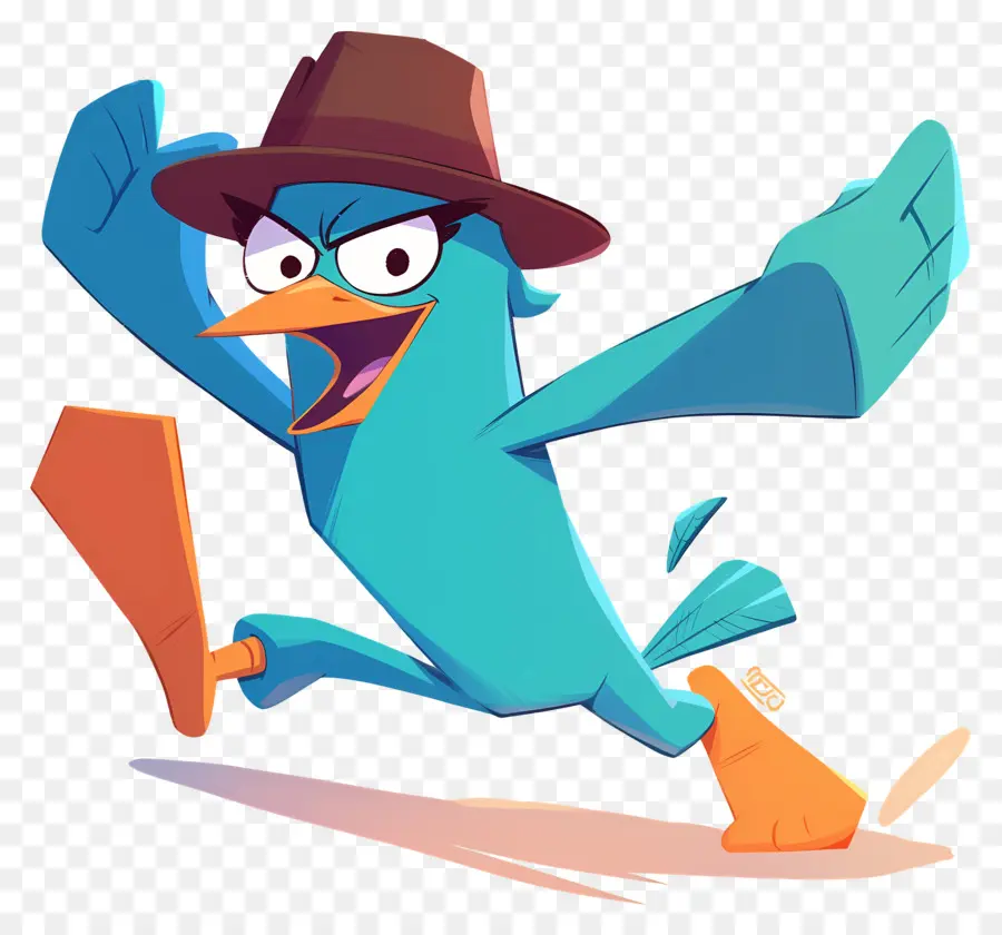 Perry El Ornitorrinco，Agente Ornitorrinco En Acción PNG