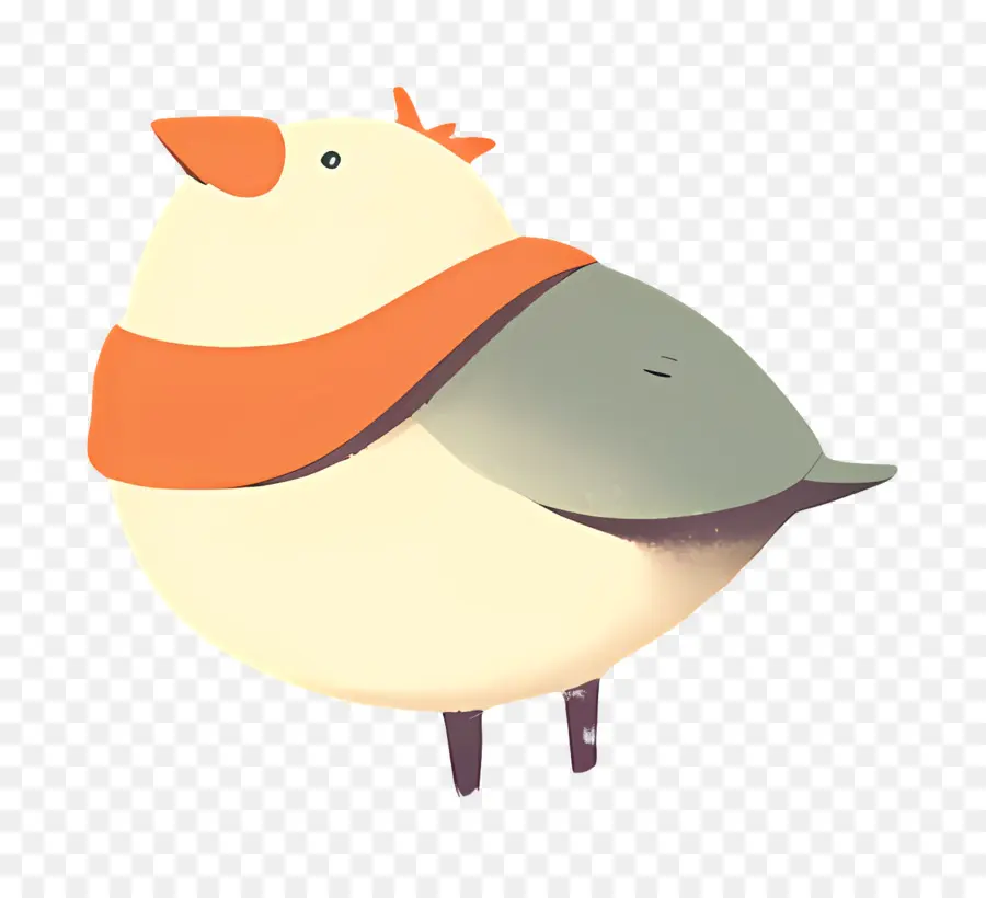 Pájaro De Dibujos Animados，Pájaro De Dibujos Animados Con Bufanda PNG