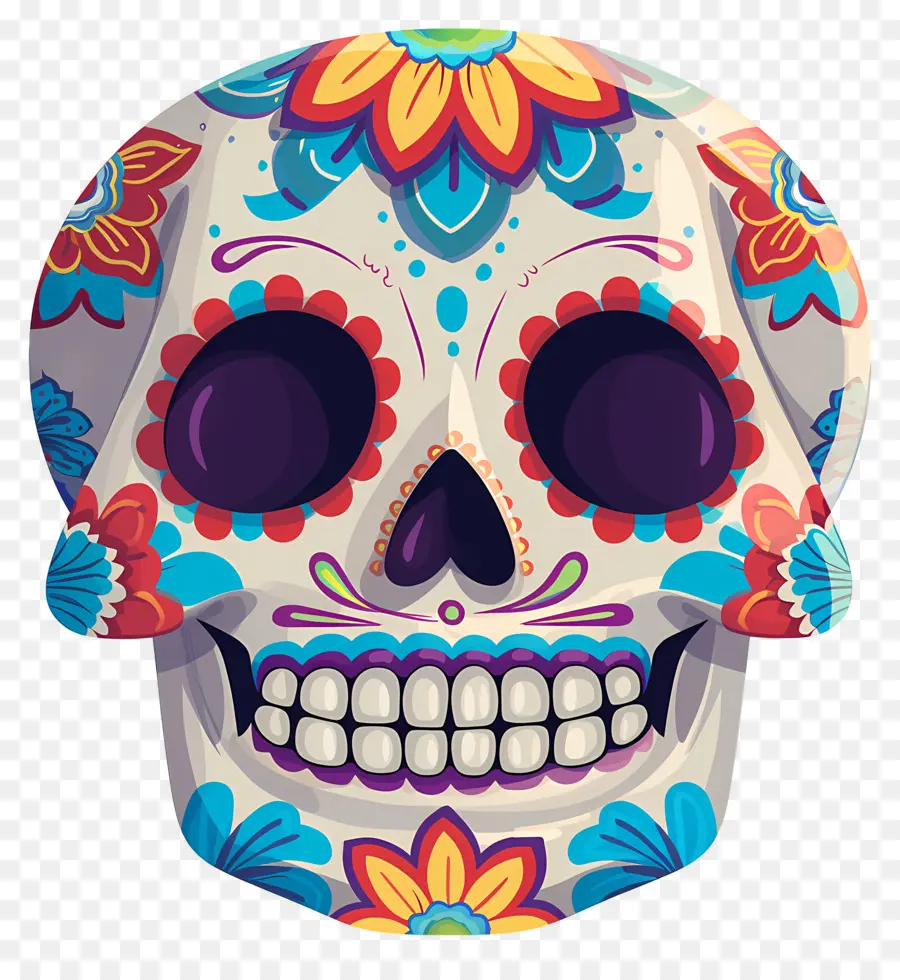 Calavera Mexicana，Calavera Decorada PNG