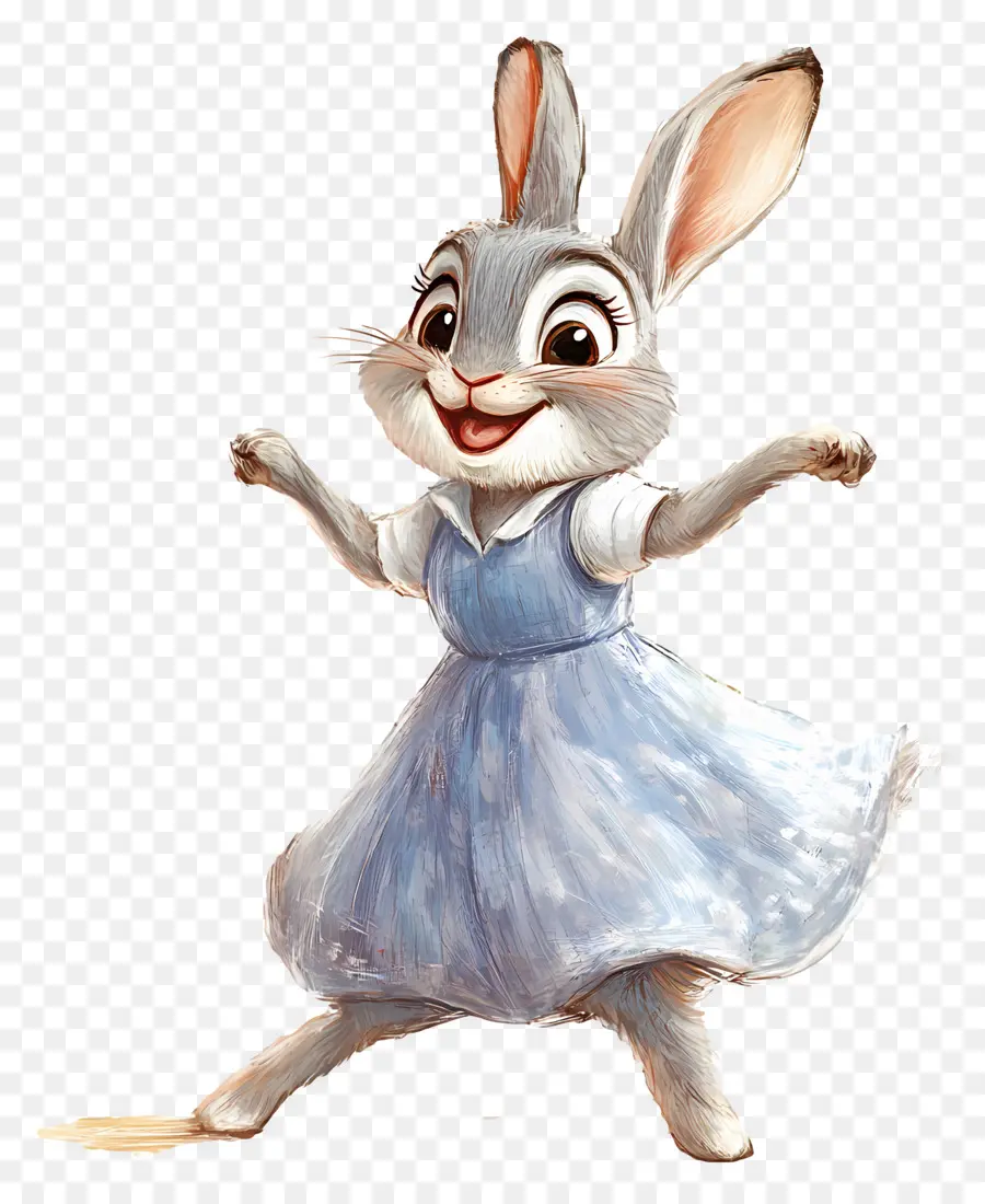 Judy Hopps，Conejo De Dibujos Animados Bailando PNG