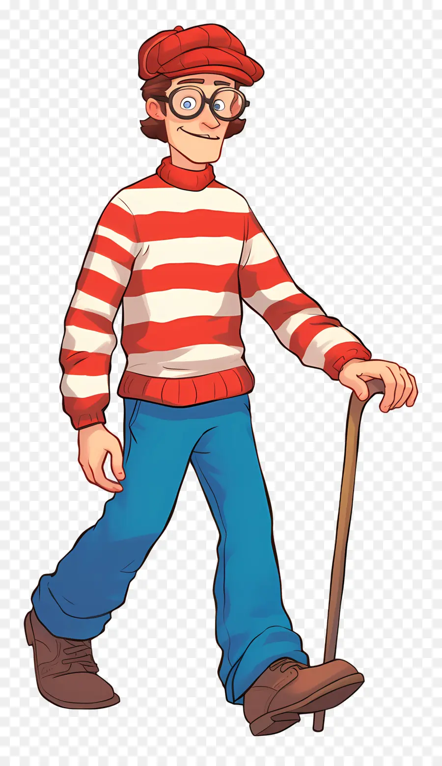 Waldo，Personaje De Camisa A Rayas PNG