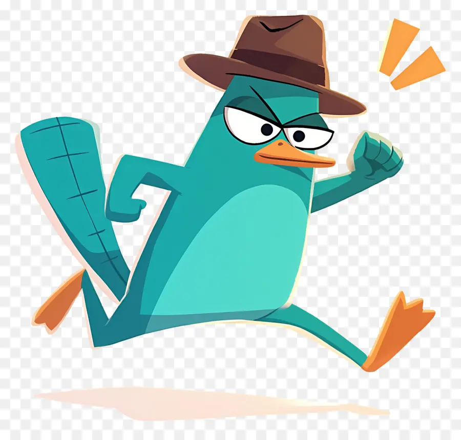 Perry El Ornitorrinco，Agente Ornitorrinco En Acción PNG