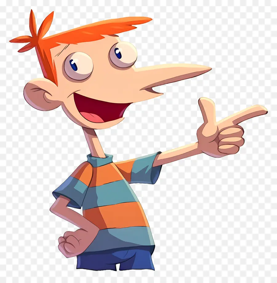 Phineas Flynn，Niño De Dibujos Animados Con Pelo Naranja PNG