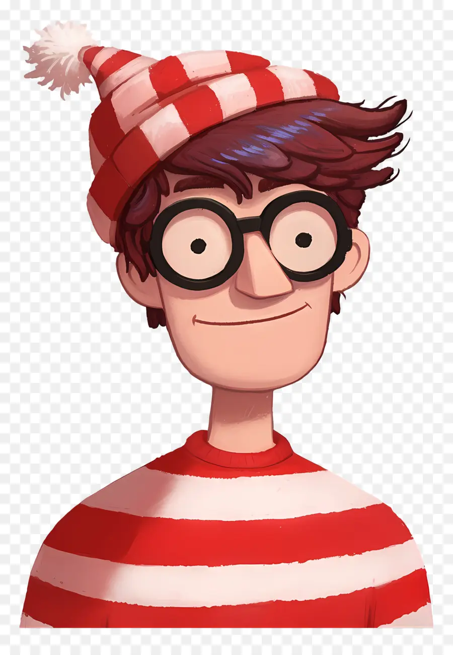 Waldo，Personaje De Camisa A Rayas PNG