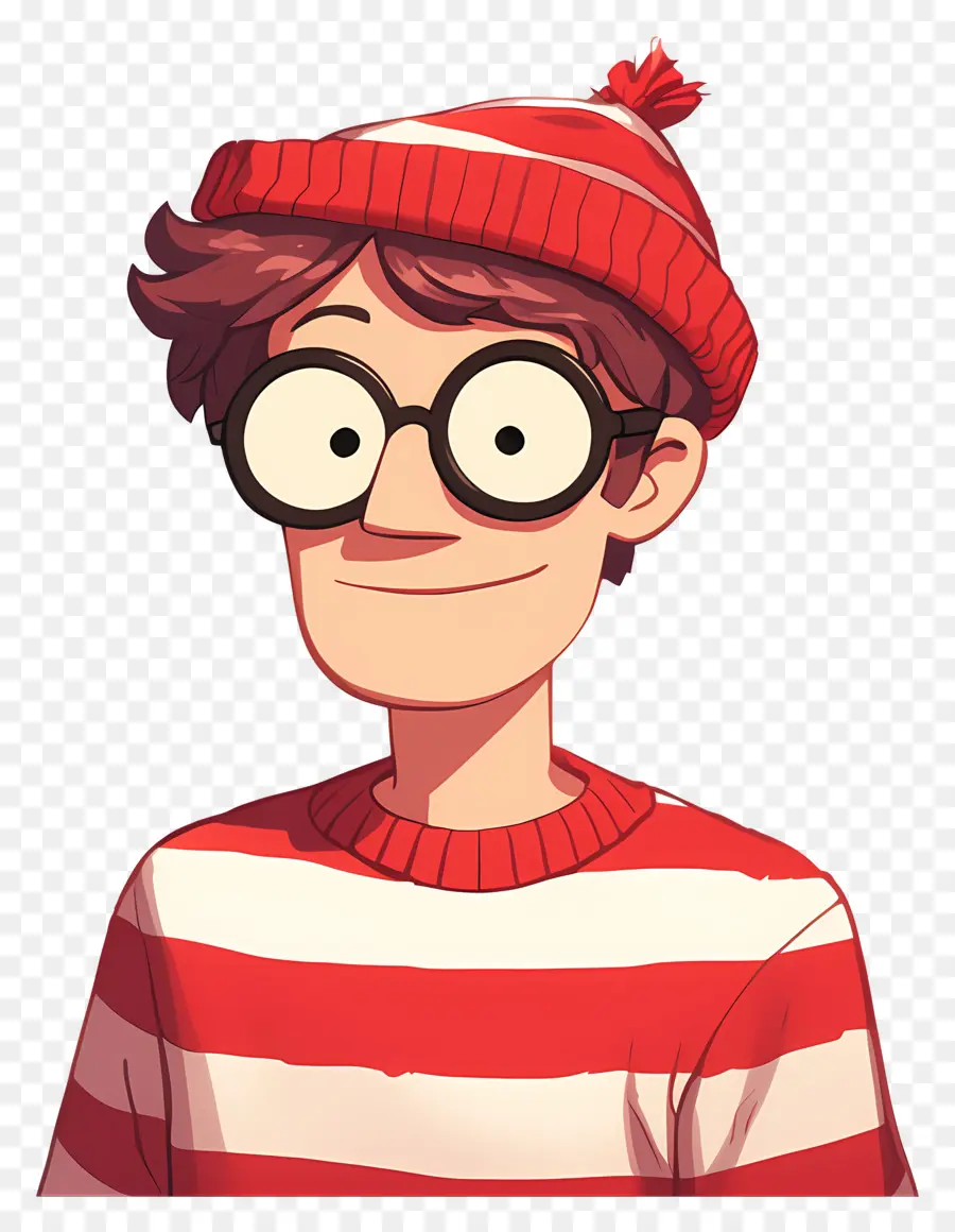 Waldo，Personaje De Camisa A Rayas PNG