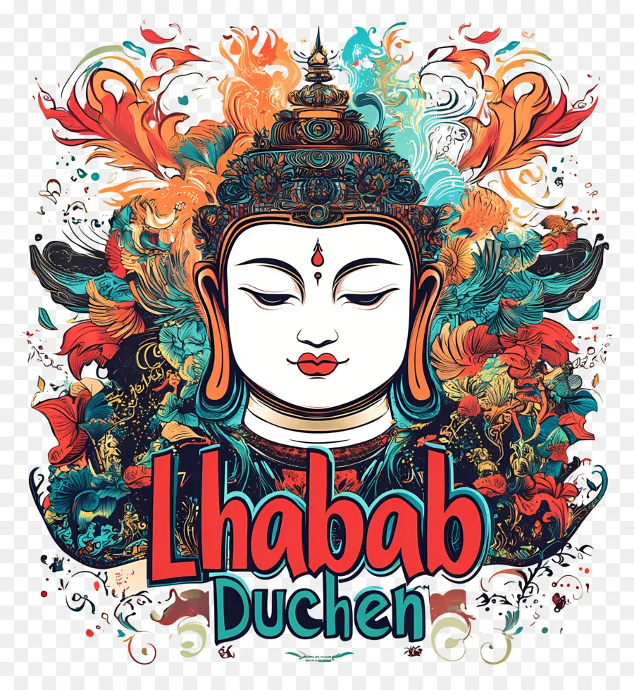 Lhabab Duchen，Ilustración De Buda PNG