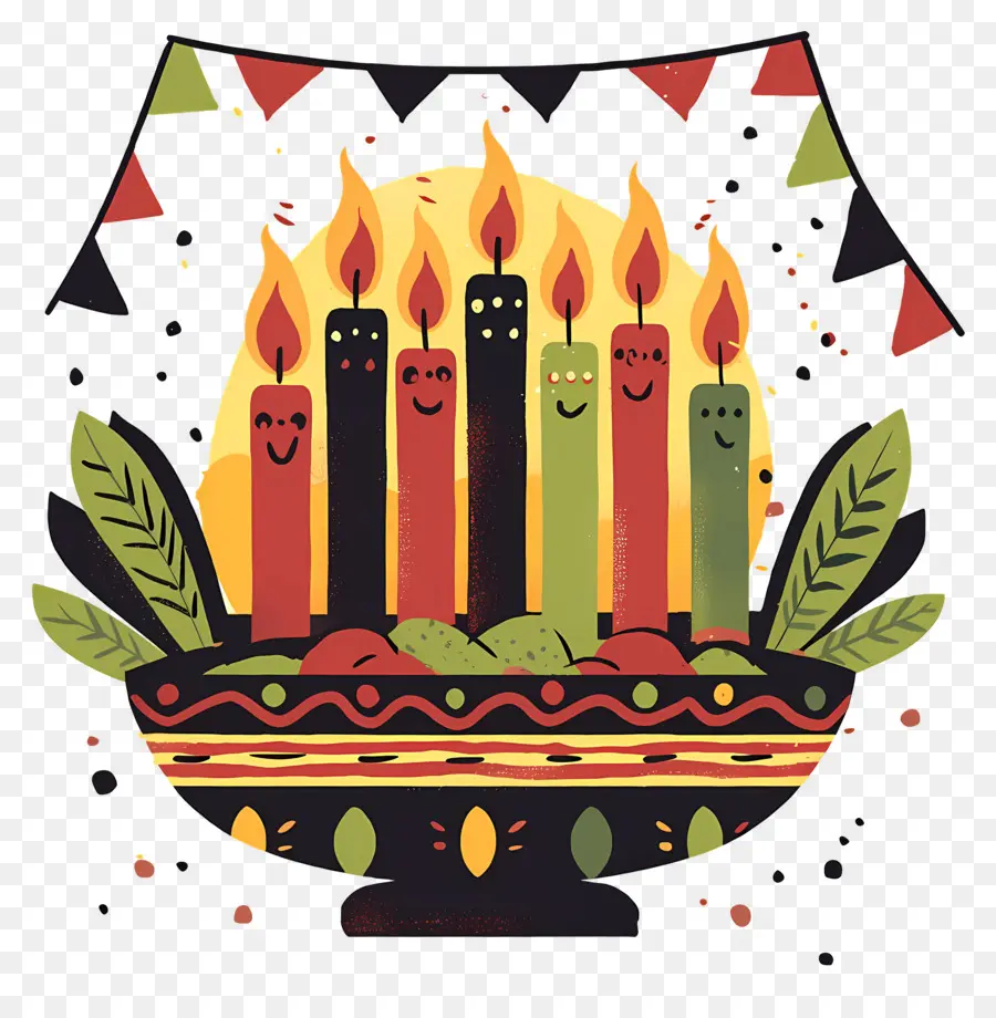 Feliz Kwanzaa，Kwanzaa Kinara PNG