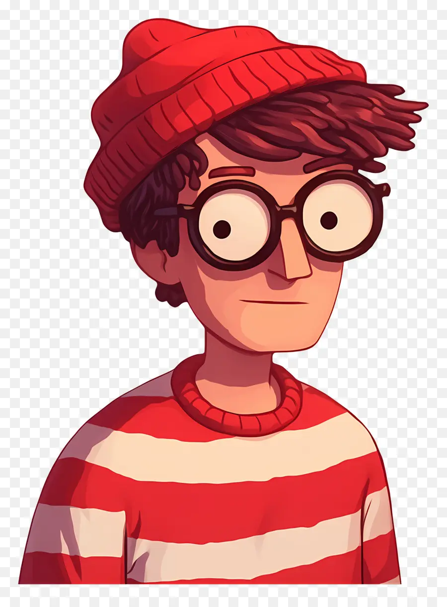 Waldo，Personaje De Camisa A Rayas PNG