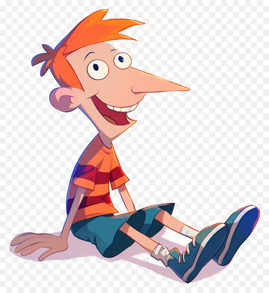 Phineas Flynn，Niño De Dibujos Animados Con Pelo Naranja PNG