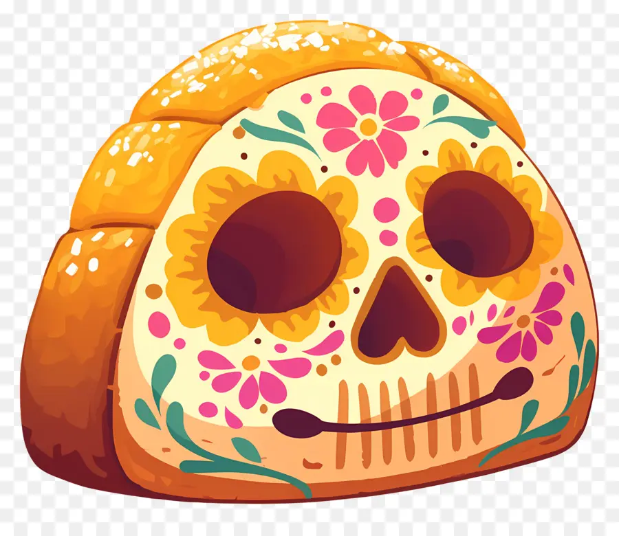 Pan De Muerto，Pan Decorado PNG