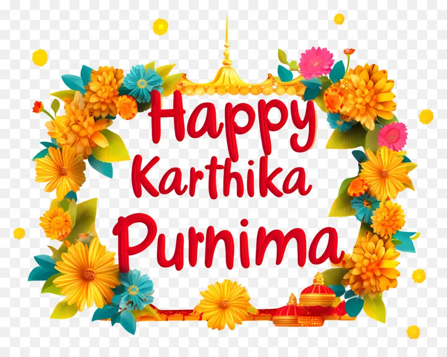 Karthika Purnima，Marco Floral PNG