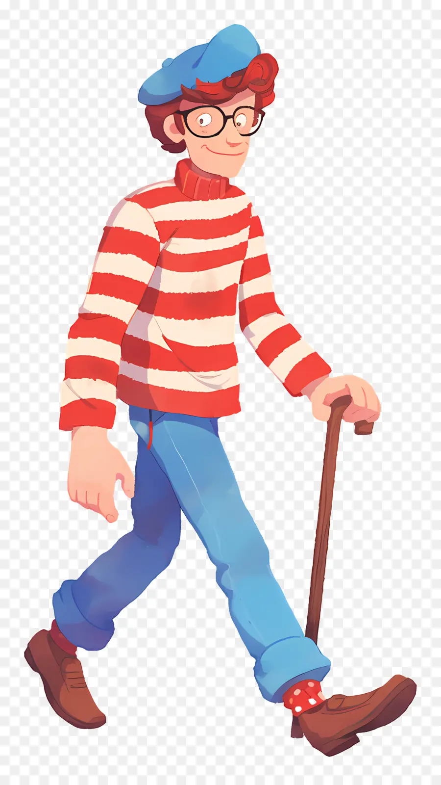 Waldo，Personaje De Camisa A Rayas PNG