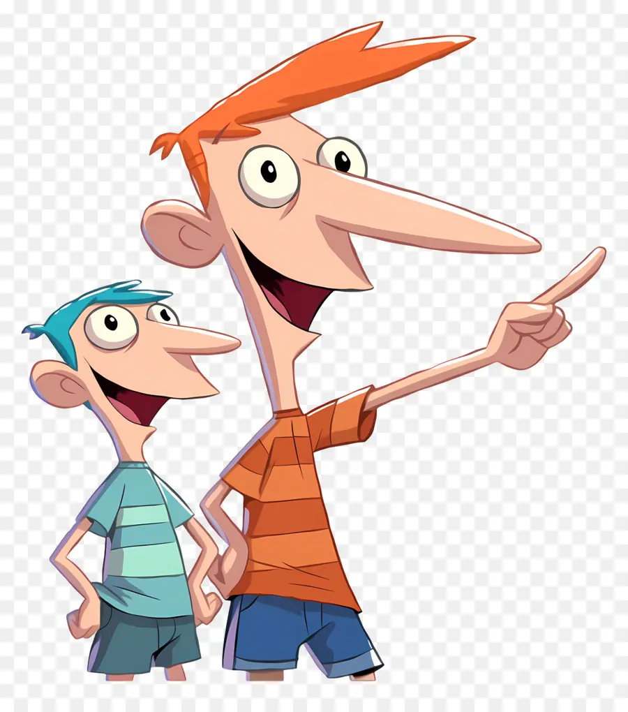 Phineas Flynn，Chicos De Dibujos Animados PNG