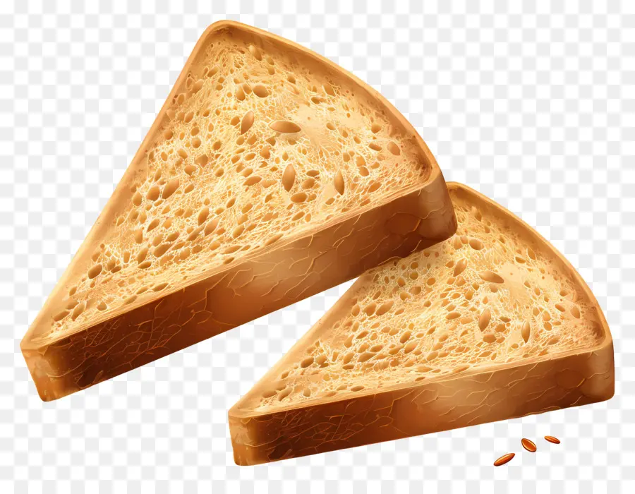 Pan Tostado，Rebanadas De Pan PNG