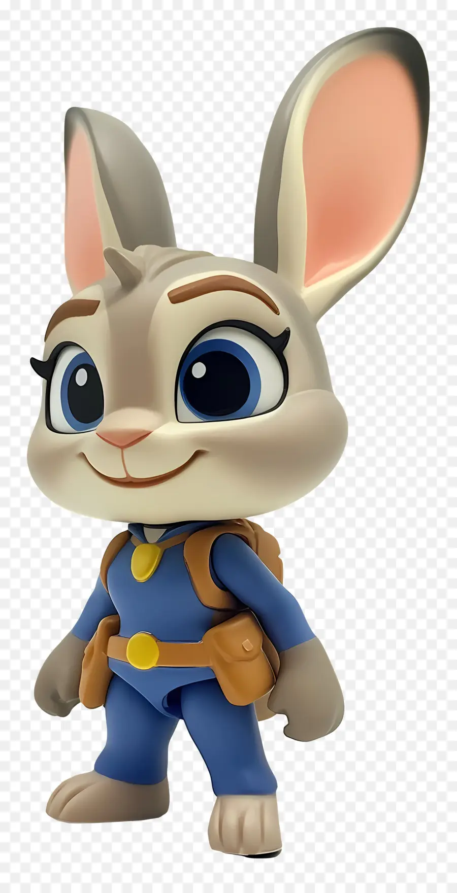 Judy Hopps，Conejo De Dibujos Animados En Traje Azul PNG