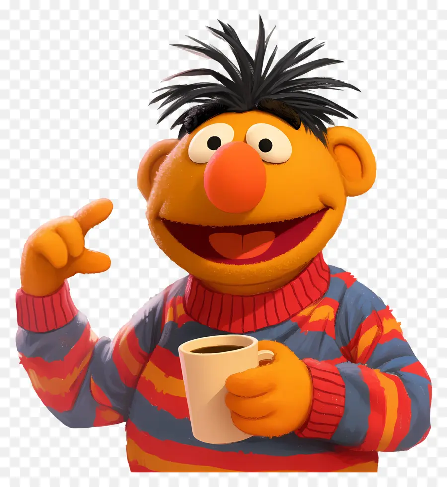 Ernie，Marioneta Naranja PNG