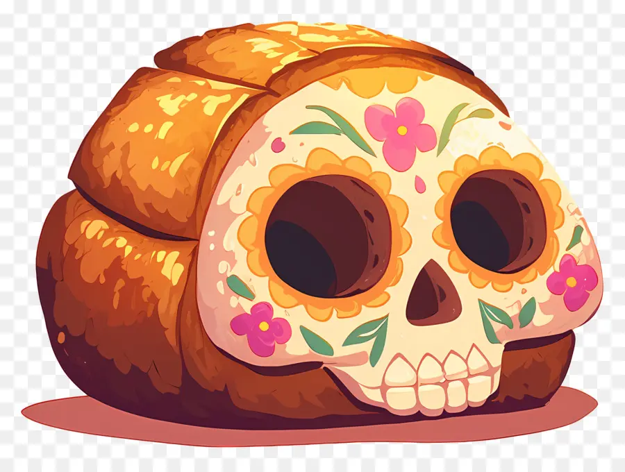 Pan De Muerto，Pan Decorado PNG