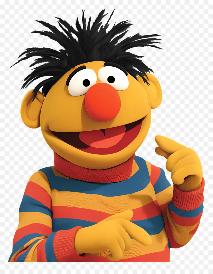 Ernie，Marioneta Naranja PNG