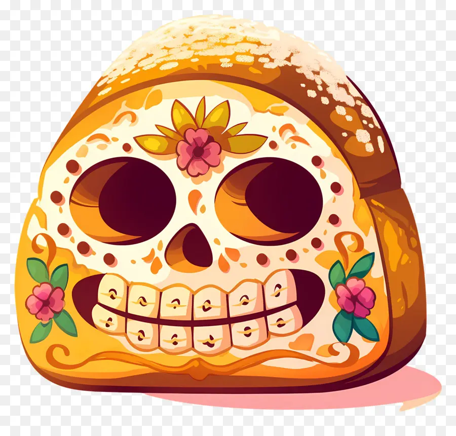 Pan De Muerto，Pan Decorado PNG