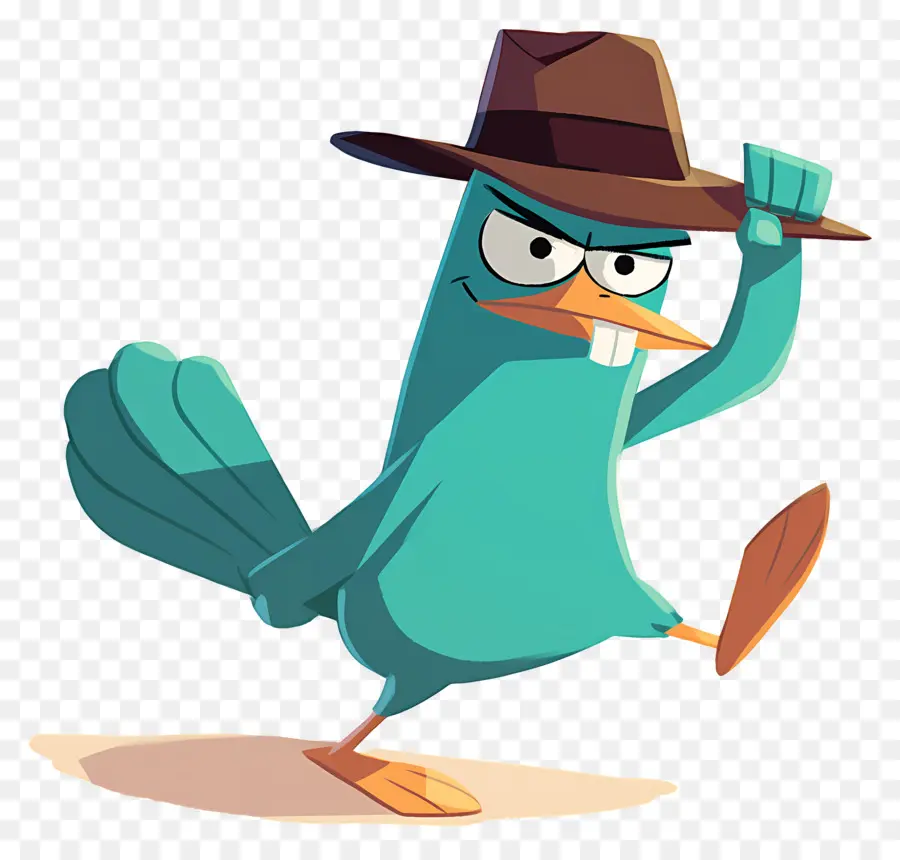 Perry El Ornitorrinco，Agente Ornitorrinco En Acción PNG