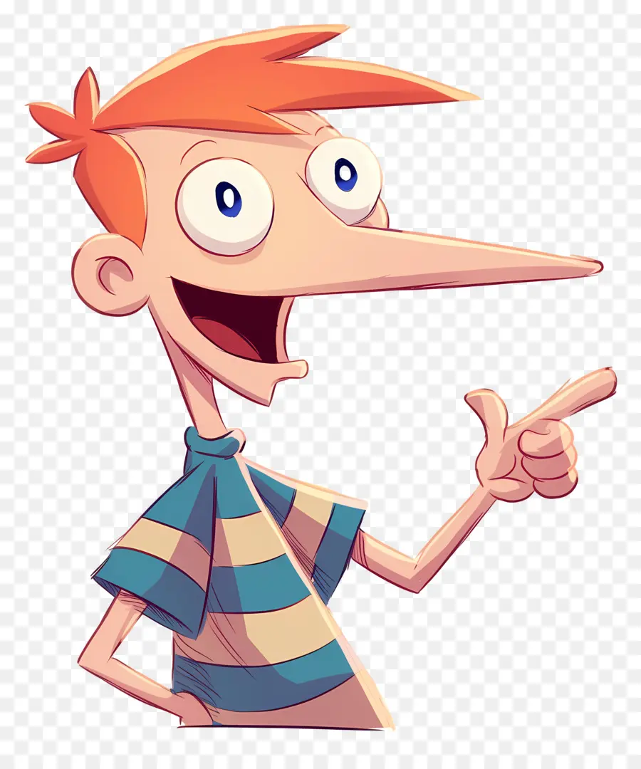 Phineas Flynn，Niño De Dibujos Animados Con Pelo Naranja PNG