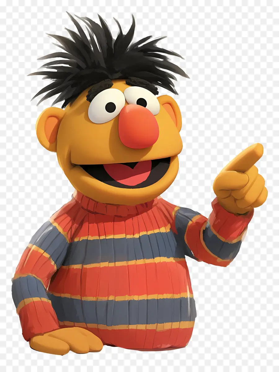 Ernie，Marioneta Naranja PNG