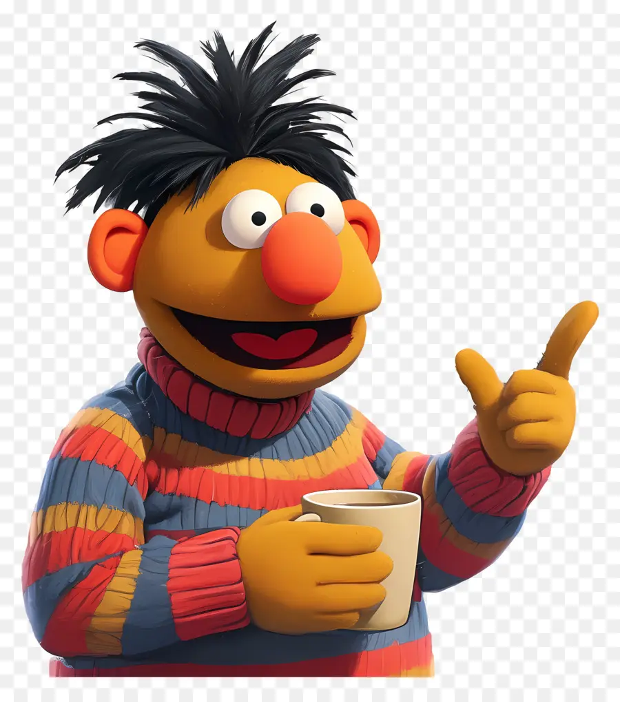 Ernie，Marioneta Naranja PNG