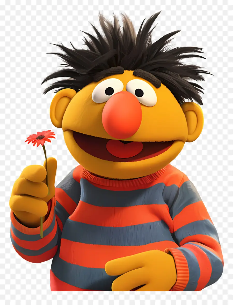 Ernie，Marioneta Naranja PNG