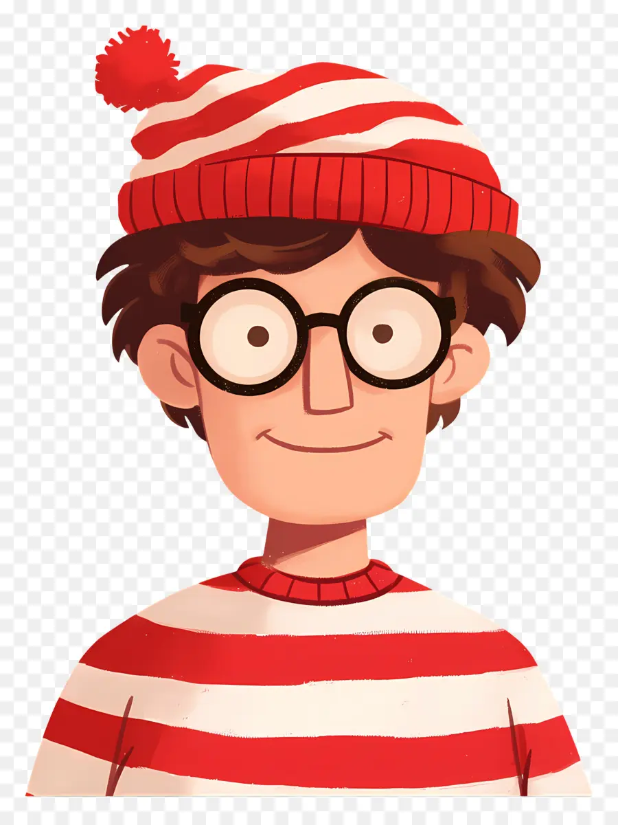 Waldo，Personaje De Camisa A Rayas PNG