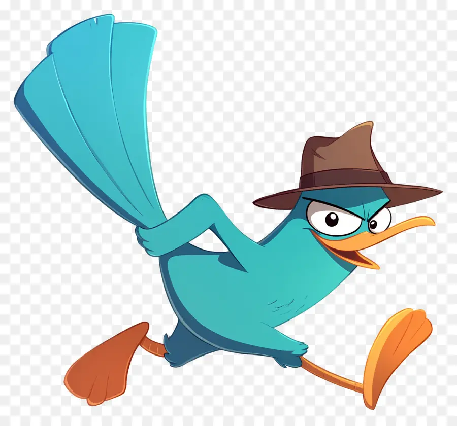 Perry El Ornitorrinco，Ornitorrinco Azul PNG