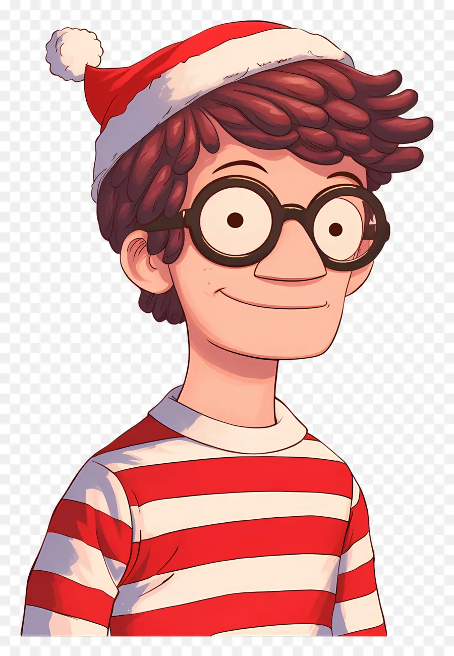 Waldo，Personaje De Camisa A Rayas PNG