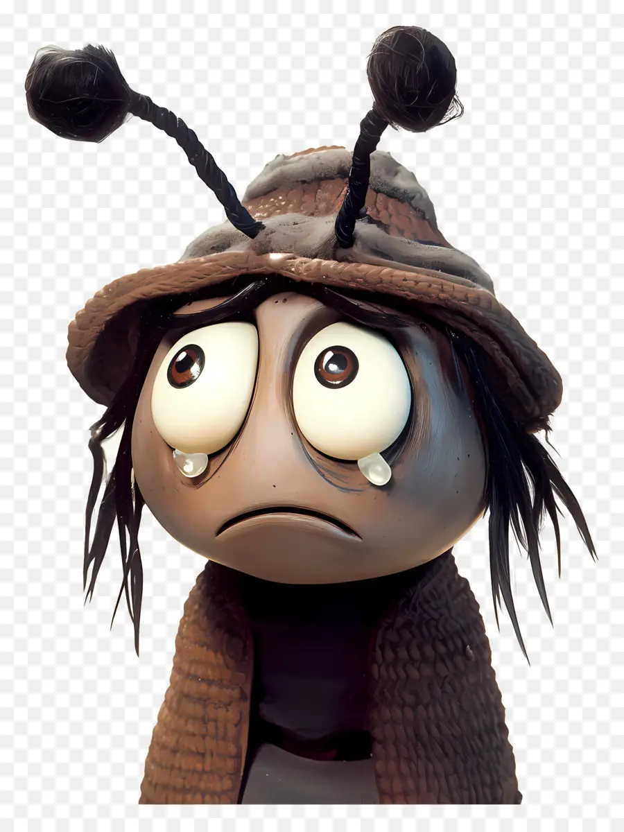 Memorias De Un Caracol，Personaje De Insecto Triste PNG