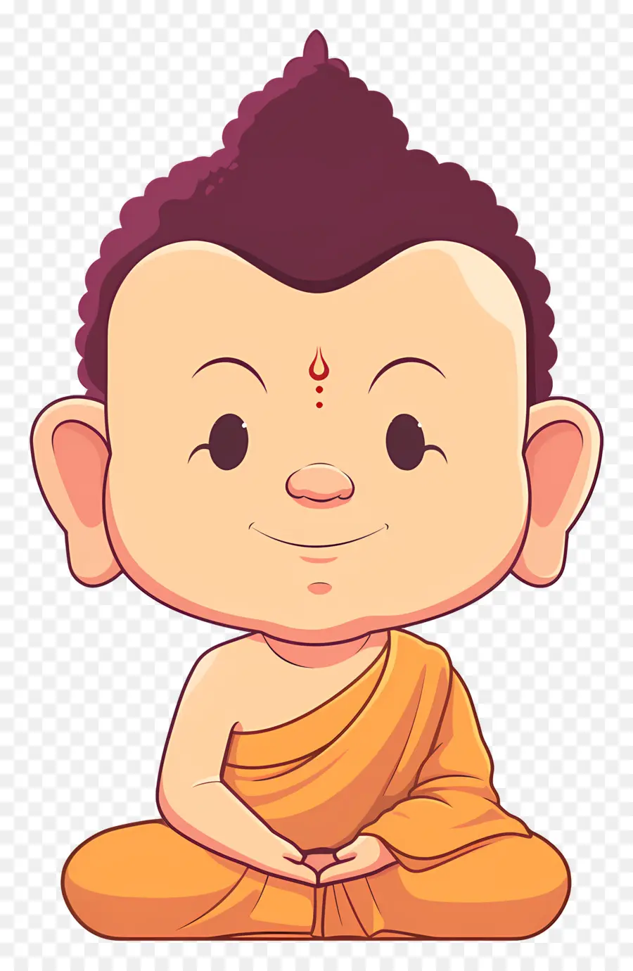 Buda，Monje Sonriente PNG