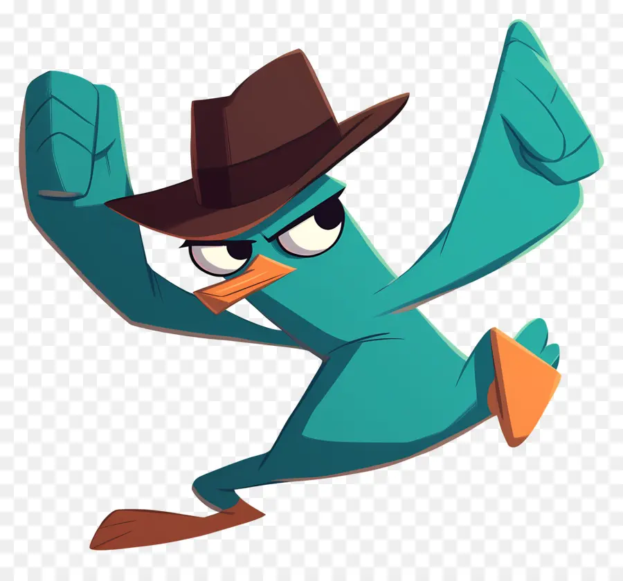 Perry El Ornitorrinco，Ornitorrinco Azul PNG