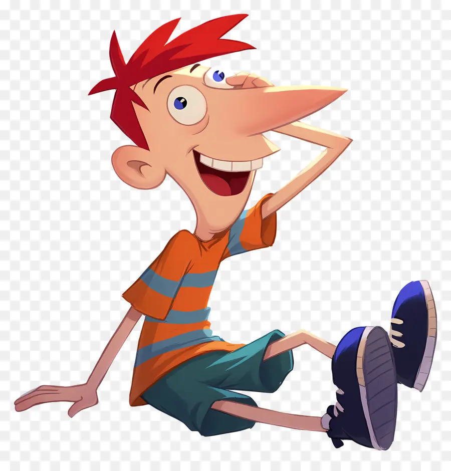 Phineas Flynn，Niño De Dibujos Animados Con Pelo Naranja PNG