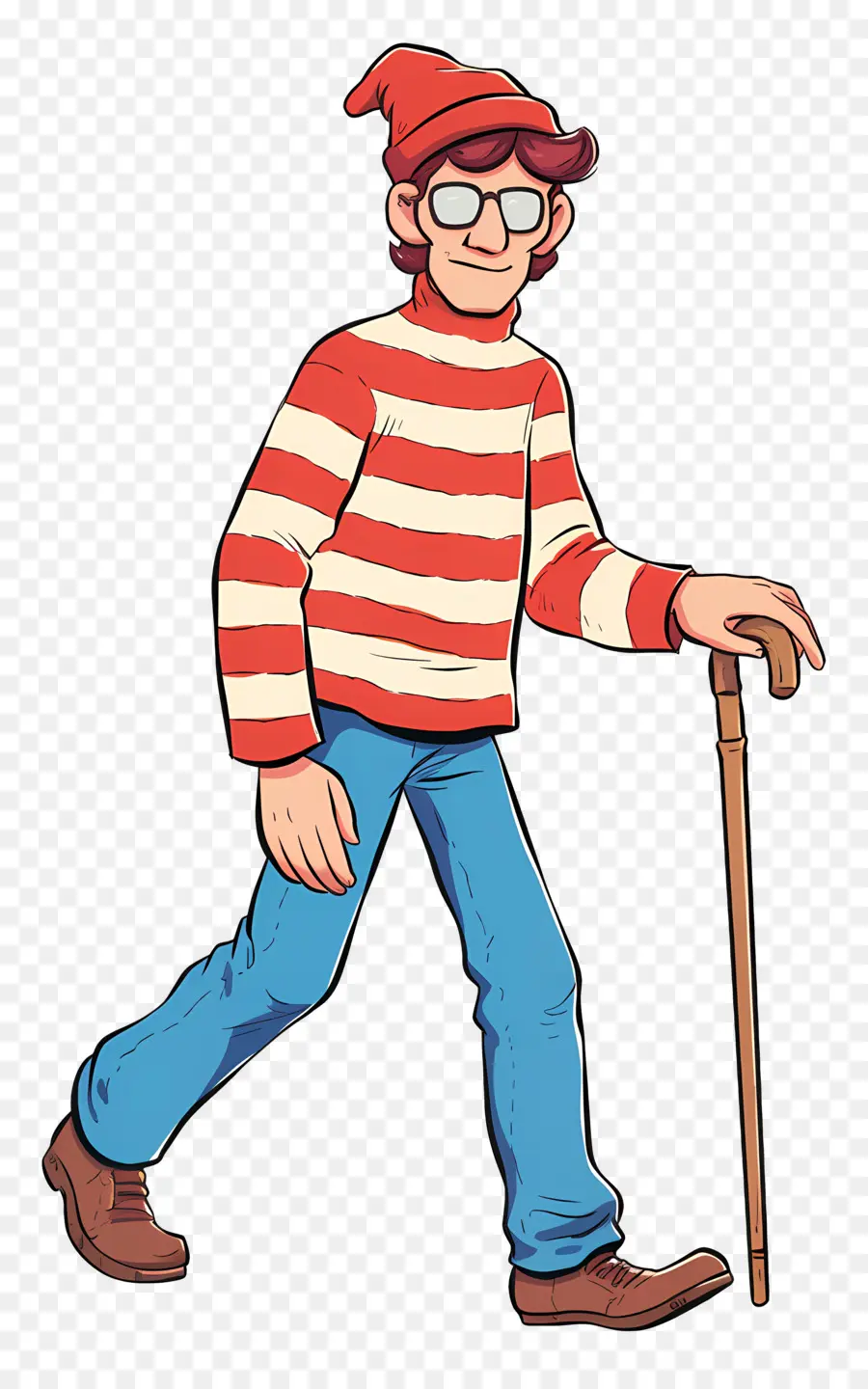 Waldo，Personaje De Camisa A Rayas PNG