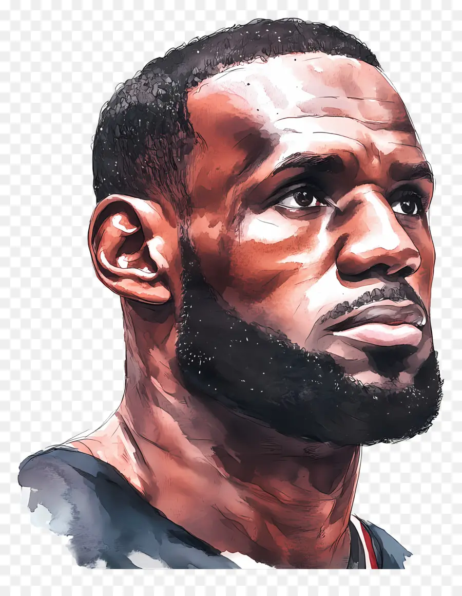 Lebron James，Retrato Artístico PNG