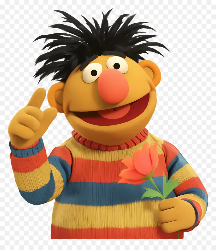 Ernie，Marioneta Naranja PNG