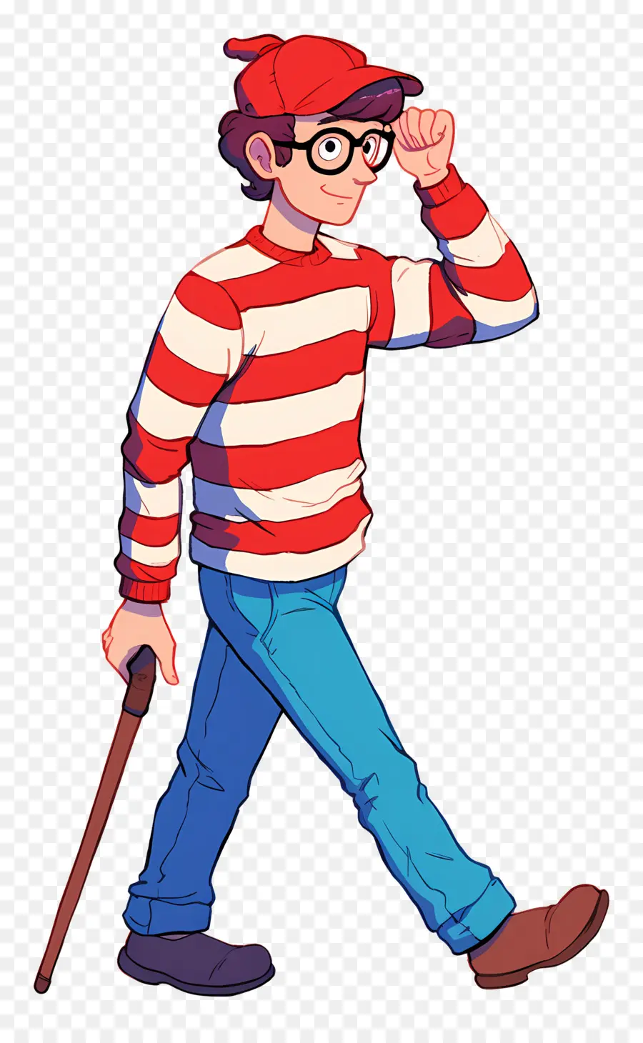 Waldo，Personaje De Camisa A Rayas PNG