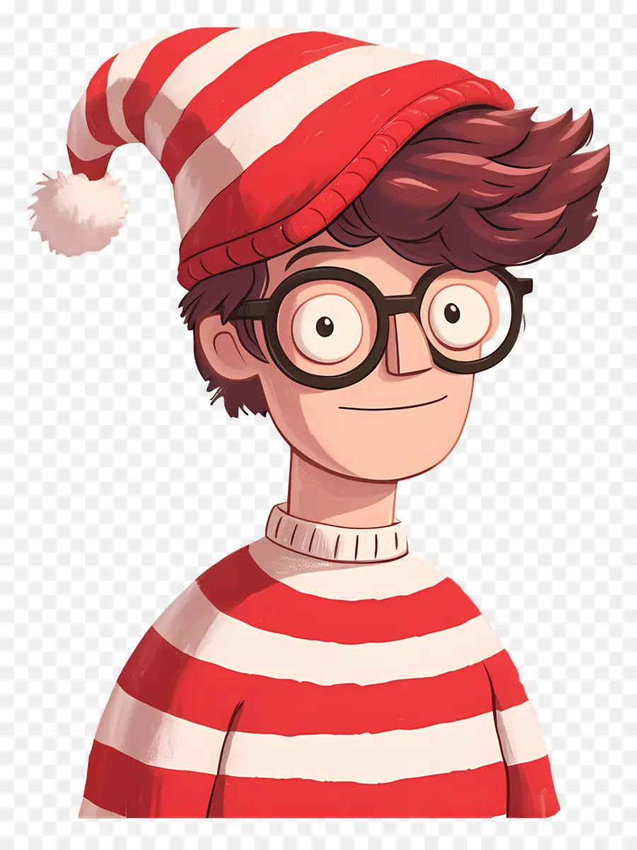 Waldo，Personaje De Camisa A Rayas PNG