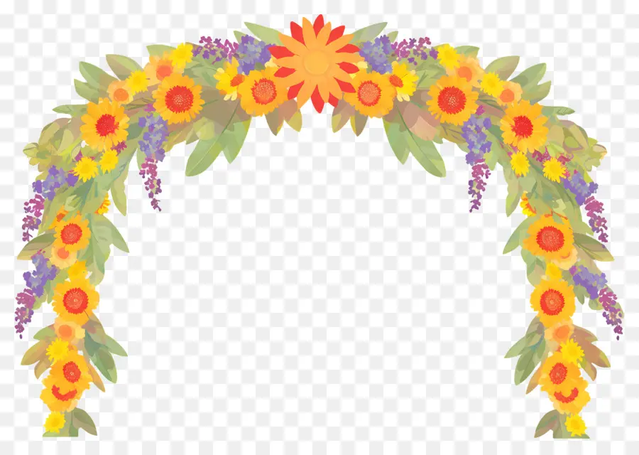 Guirnalda De Boda India，Arco Floral PNG