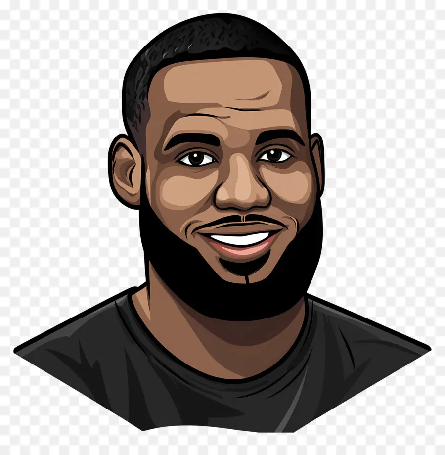 Lebron James，Ilustración De Retrato PNG