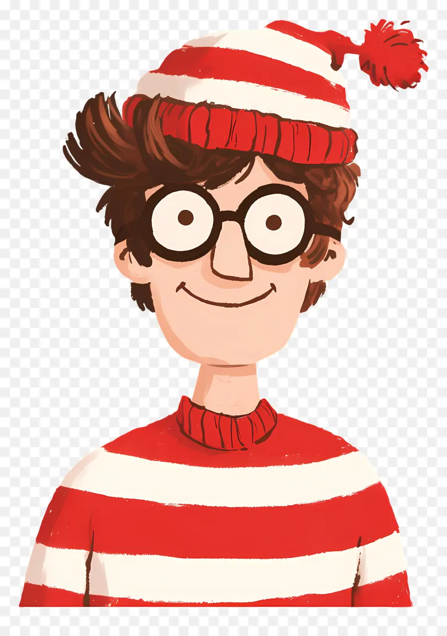 Waldo，Personaje De Camisa A Rayas PNG